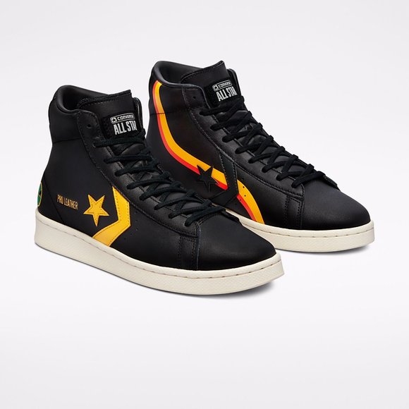 NIB Converse Roswell Rayguns Pro Leather Hi Black/University Gold/White US Mens - Picture 5 of 9